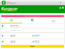 Tablet Screenshot of car-hire.europcar.com