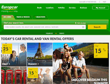 Tablet Screenshot of europcar.com