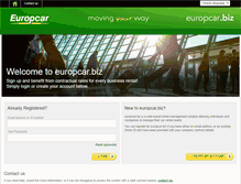 Tablet Screenshot of europcar.biz