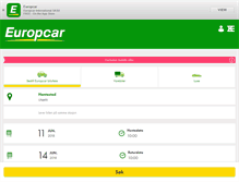 Tablet Screenshot of europcar.no